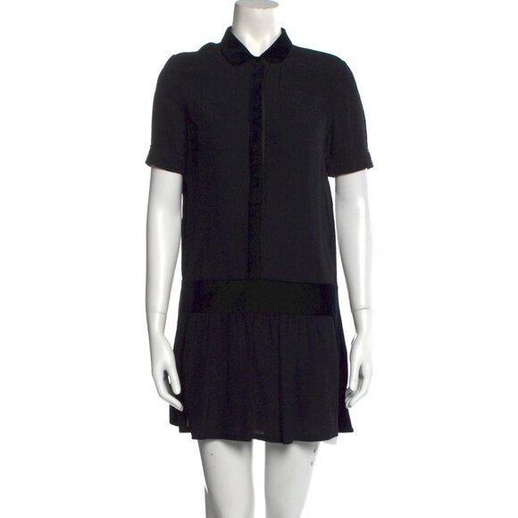 The Kooples Velvet Collared Mini Dress - Picture 1 of 5